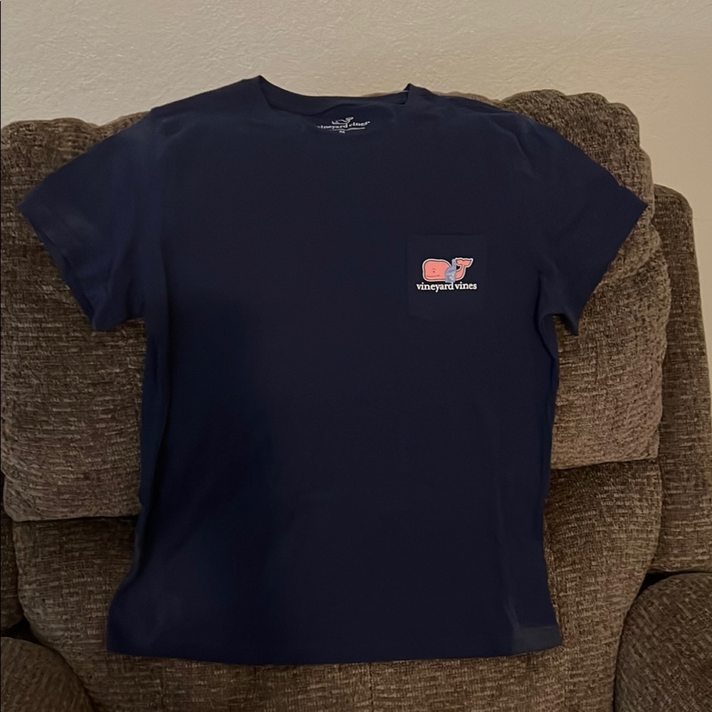 Vineyard Vines Classic Navy Tee with Logo